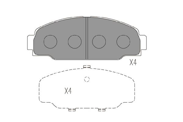 KAVO PARTS Jarrupala, levyjarru KBP-9131